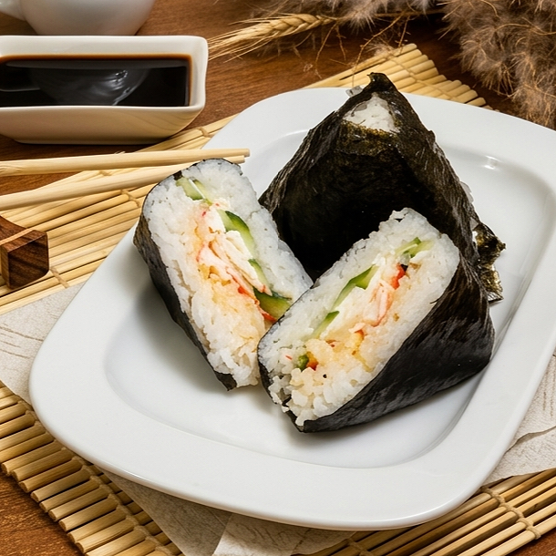 Онигири с крабовым мясом 