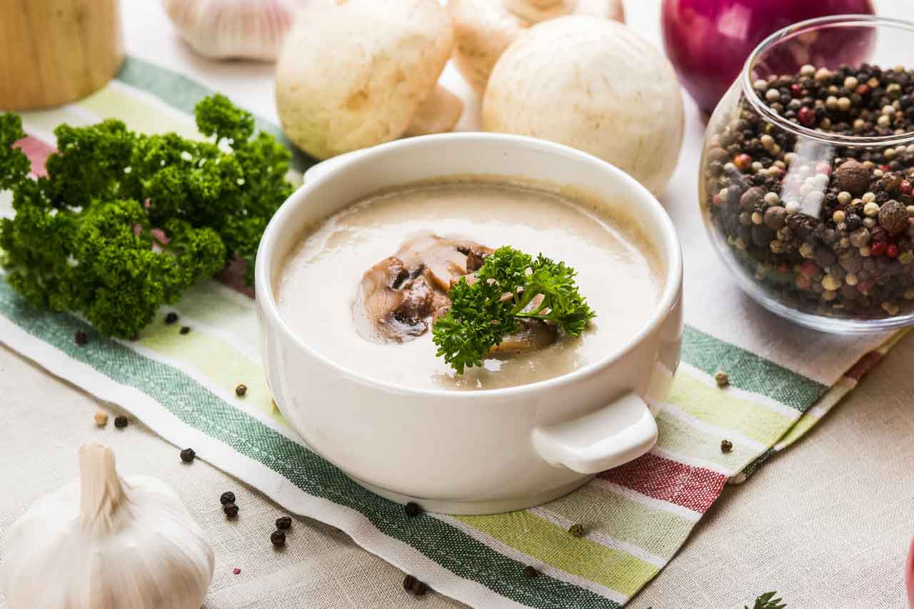 Суп пюре грибной
